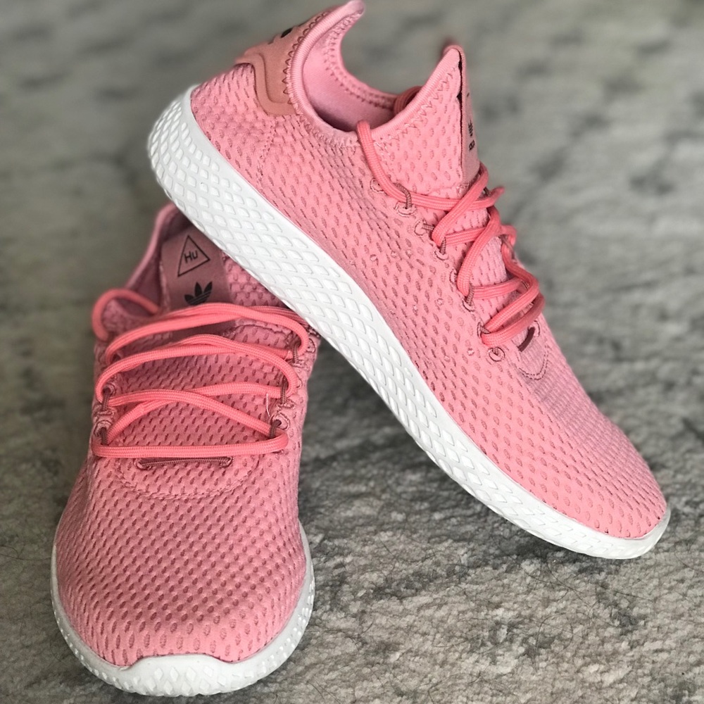 Pink Adidas Hu by Pharrell Williams